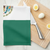 Serviette de cuisine avec Drapeau du Mexique (Quart Plié)