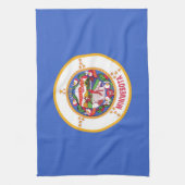 Serviette de cuisine avec Drapeau du Minnesota, Ét (Vertical)