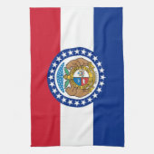 Serviette de cuisine avec Drapeau du Missouri, Éta (Vertical)