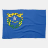 Serviette de cuisine avec Drapeau du Nevada, États (Horizontal)