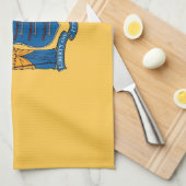 Serviette de cuisine avec Drapeau du New Jersey, É (Quart Plié)