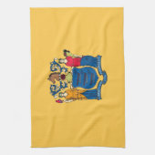 Serviette de cuisine avec Drapeau du New Jersey, É (Vertical)