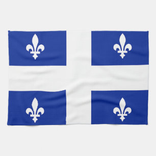 Serviette de cuisine avec Drapeau du Québec, Canad