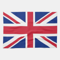 Serviette de cuisine avec Drapeau du Royaume-Uni