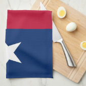 Serviette de cuisine avec Drapeau du Texas, États- (Quart Plié)