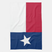 Serviette de cuisine avec Drapeau du Texas, États- (Vertical)