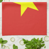 Serviette de cuisine avec Drapeau du Vietnam (Plié)