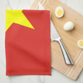 Serviette de cuisine avec Drapeau du Vietnam (Quart Plié)