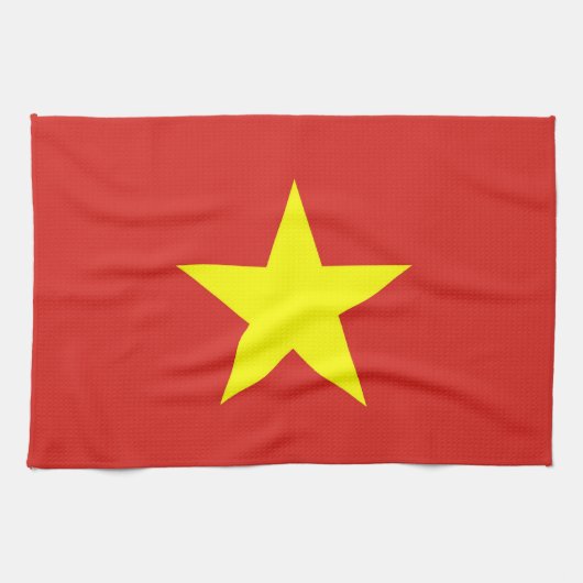 Serviette de cuisine avec Drapeau du Vietnam (Horizontal)