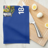 Serviette de cuisine avec Drapeau du Wisconsin, Ét (Quart Plié)