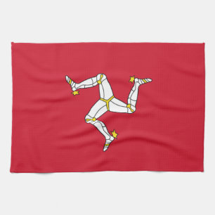Serviette de cuisine avec Drapeau Isle of Man, Roy