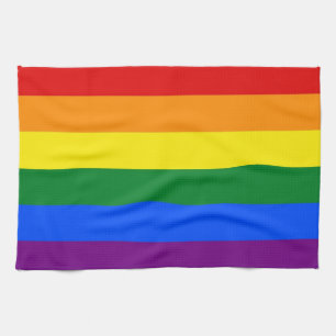 Serviette de cuisine avec drapeau Rainbow LGBT Pri