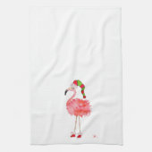 serviette de cuisine avec flamant rose (Vertical)
