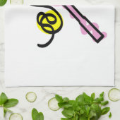Serviette de cuisine avec impression tennis (Plié)