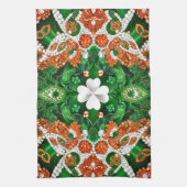 Serviette de cuisine avec Irlande Couleurs Design (Vertical)