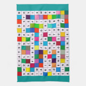 Serviette de cuisine avec la conception de mois de (Vertical)