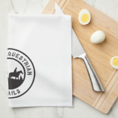 Serviette de cuisine avec le logo (Quart Plié)