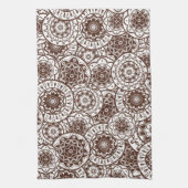 Serviette de cuisine avec l'ornement folklorique (Vertical)