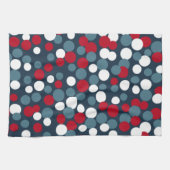 Serviette de cuisine avec points patriotiques (Horizontal)