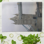 Serviette de cuisine avec pont tour sur la Tamise (Plié)