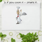 Serviette de cuisine avec règlement de cuisine et  (Plié)