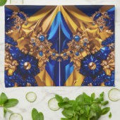 Serviette de cuisine avec Suède Couleurs Design (Plié)