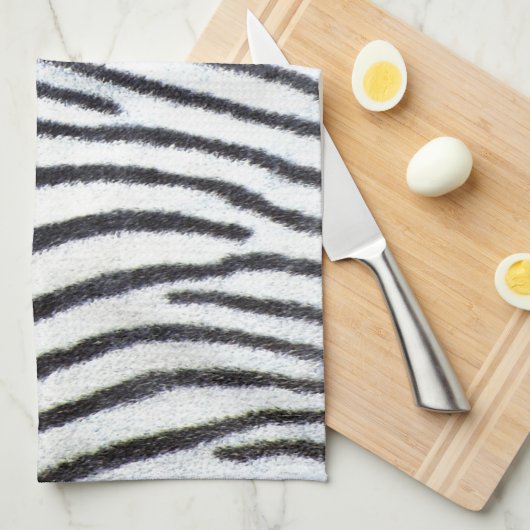 Serviette de cuisine avec Zebra Design (Quart Plié)