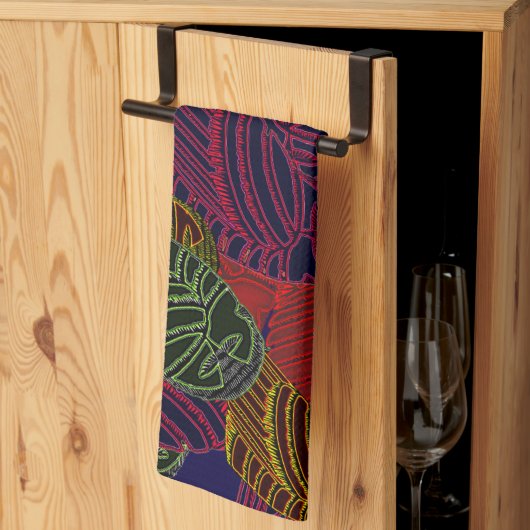Serviette de cuisine AVIAN ART DECO (Pliage en tiers)