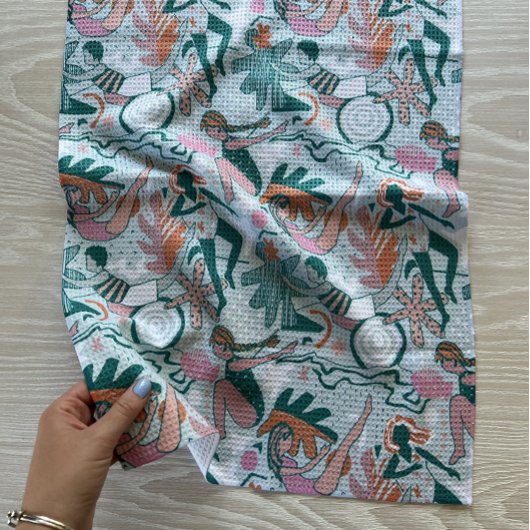 Serviette de cuisine : Baignade sous-marine