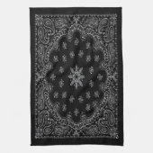 Serviette de cuisine Bandana Noire (Vertical)