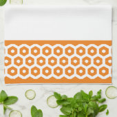 Serviette de cuisine - Bandes d'hexagones (Plié)