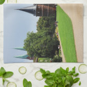 Serviette de cuisine barrière d'obtention de (Plié)