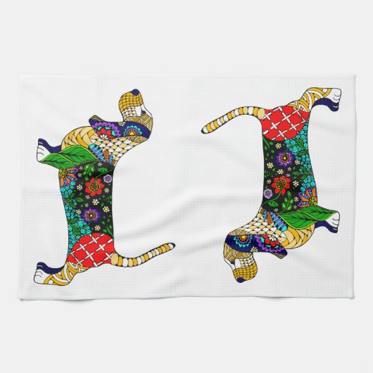 Serviette de cuisine Basset Hound (Horizontal)