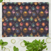 Serviette de cuisine Baubles de Noël (Plié)