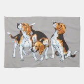 Serviette de cuisine beagle (Horizontal)
