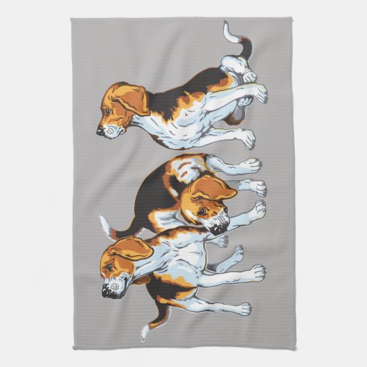 Serviette de cuisine beagle (Vertical)