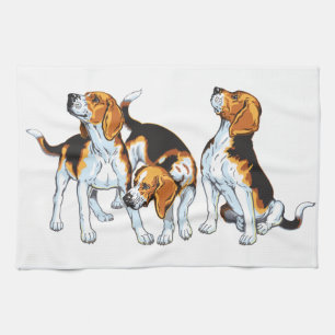 Serviette de cuisine beagle