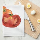 Serviette de cuisine 'Beefsteak Tomates' (Quart Plié)
