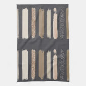 Serviette De Cuisine Beige En Grille (Vertical)