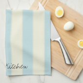 Serviette De Cuisine Beige En Grille (Quart Plié)