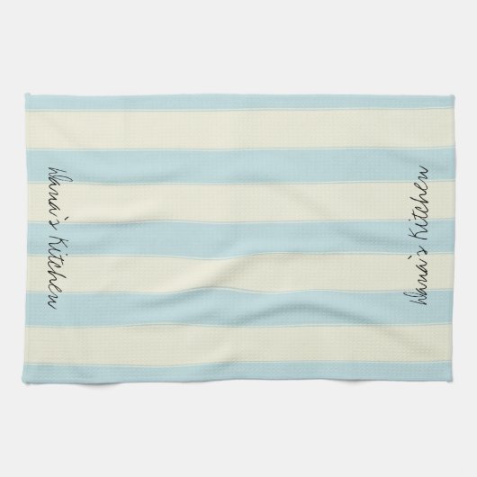 Serviette De Cuisine Beige En Grille (Horizontal)