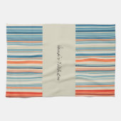 Serviette De Cuisine Beige En Grille (Horizontal)