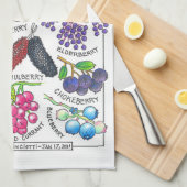 Serviette de cuisine Berries (Quart Plié)