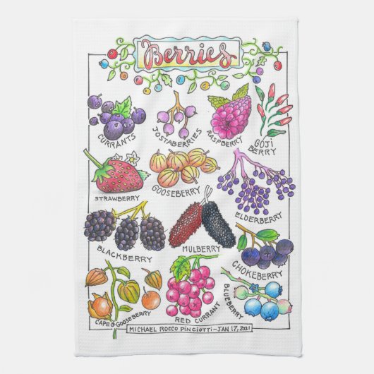 Serviette de cuisine Berries (Vertical)