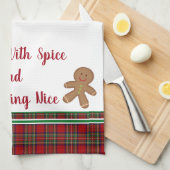 Serviette de cuisine Bienheureux avec épices et to (Quart Plié)