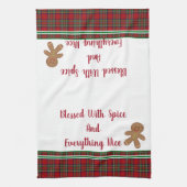 Serviette de cuisine Bienheureux avec épices et to (Vertical)