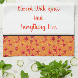 Serviette de cuisine Bienheureux avec épices et to
