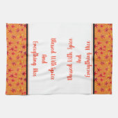 Serviette de cuisine Bienheureux avec épices et to (Horizontal)