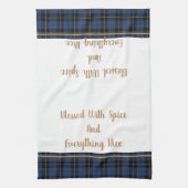 Serviette de cuisine Bienheureux avec épices et to (Vertical)