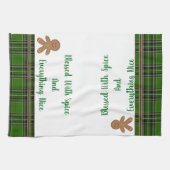 Serviette de cuisine Bienheureux avec épices et to (Horizontal)